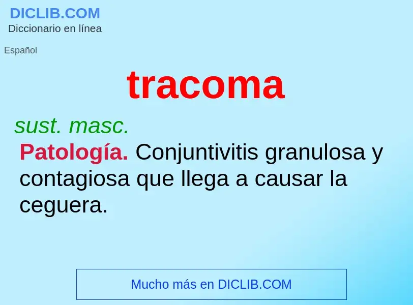 What is tracoma - definition