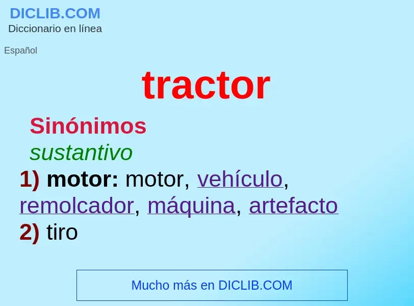 Wat is tractor - definition