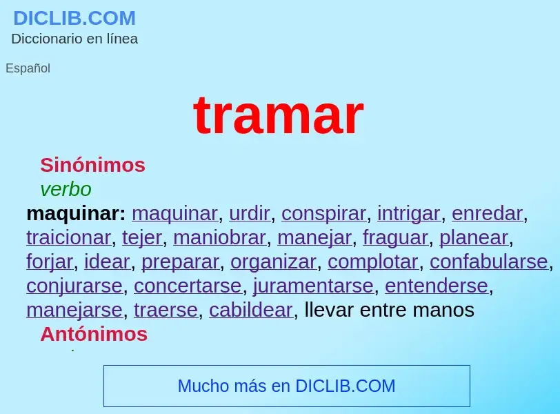 Wat is tramar - definition