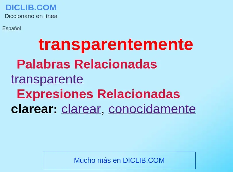 Wat is transparentemente - definition