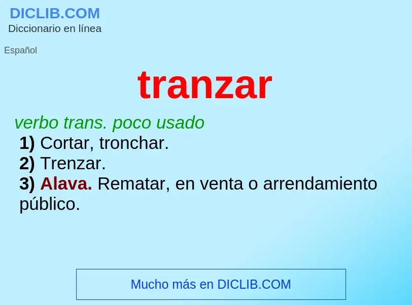 Wat is tranzar - definition