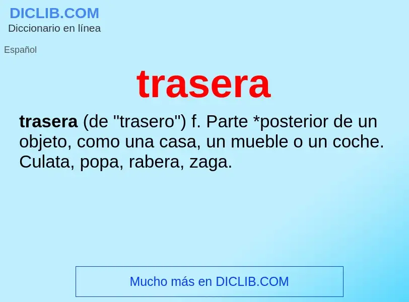 Wat is trasera - definition