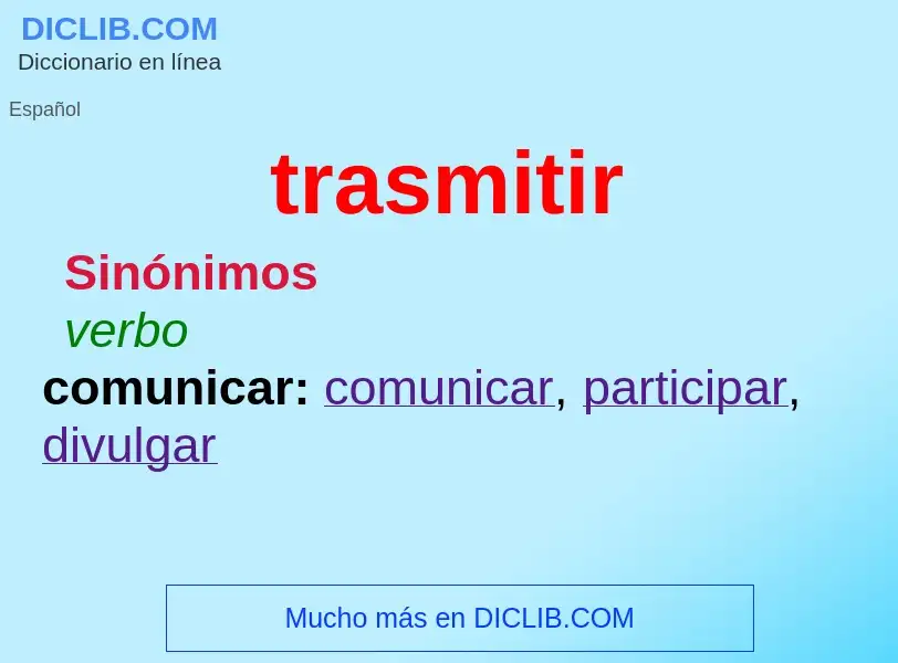 Wat is trasmitir - definition