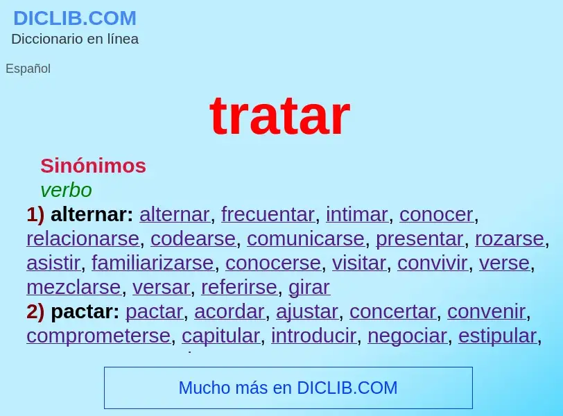 Wat is tratar - definition