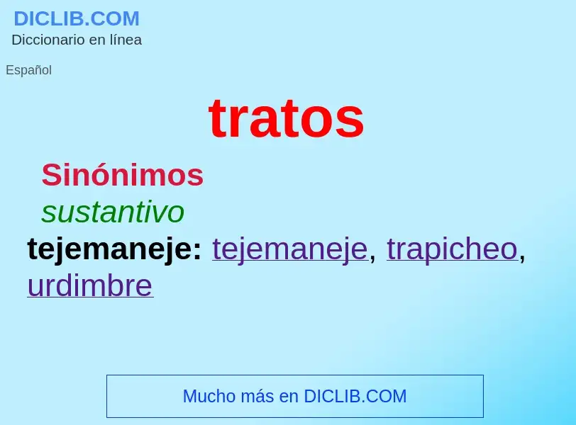 Was ist tratos - Definition