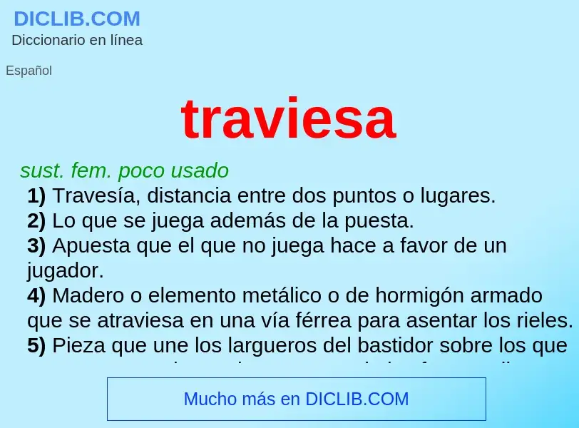 Wat is traviesa - definition