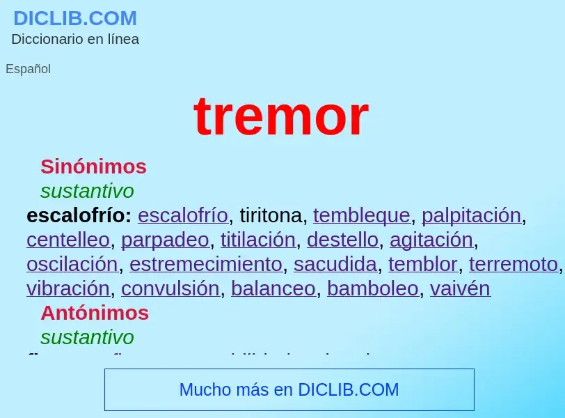 Was ist tremor - Definition