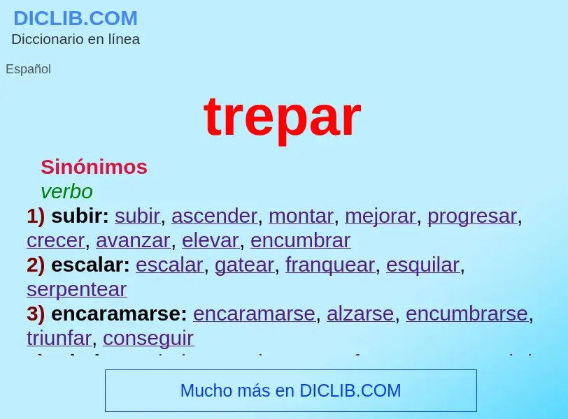 What is trepar - definition