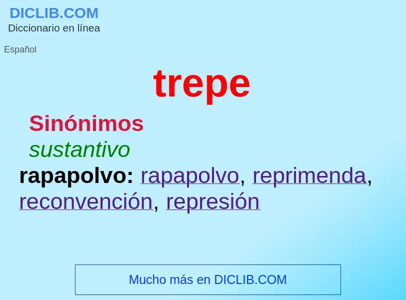 What is trepe - definition