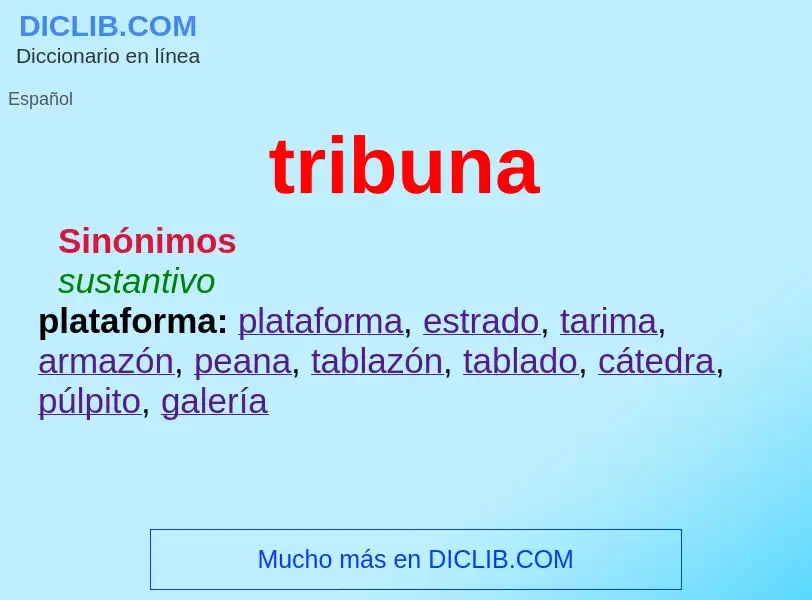 O que é tribuna - definição, significado, conceito