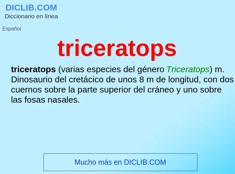 Was ist triceratops - Definition