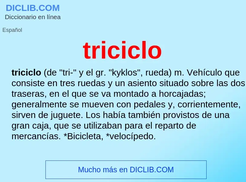 O que é triciclo - definição, significado, conceito