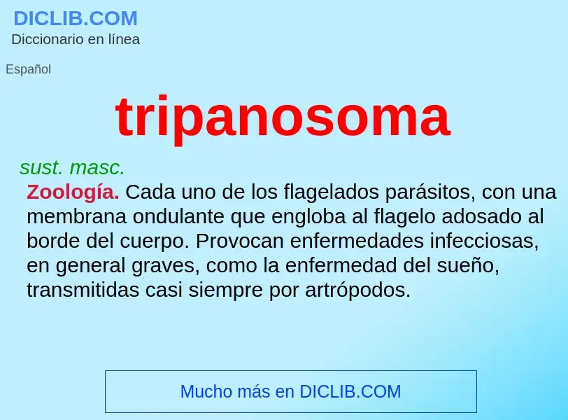 Was ist tripanosoma - Definition