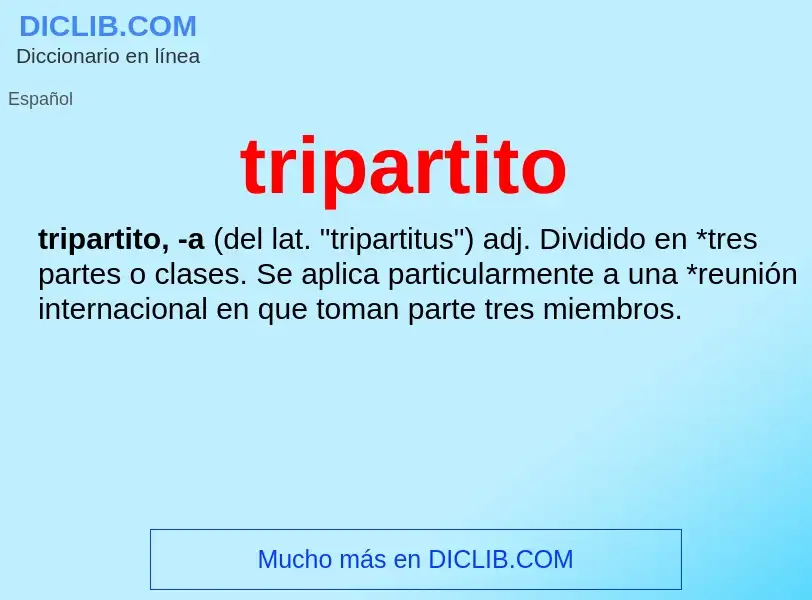 What is tripartito - definition