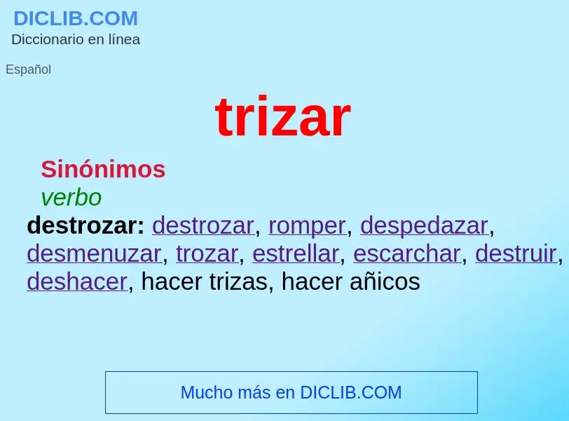 Wat is trizar - definition