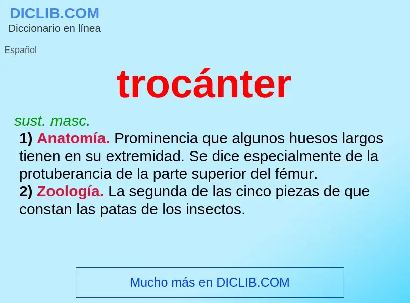 Was ist trocánter - Definition