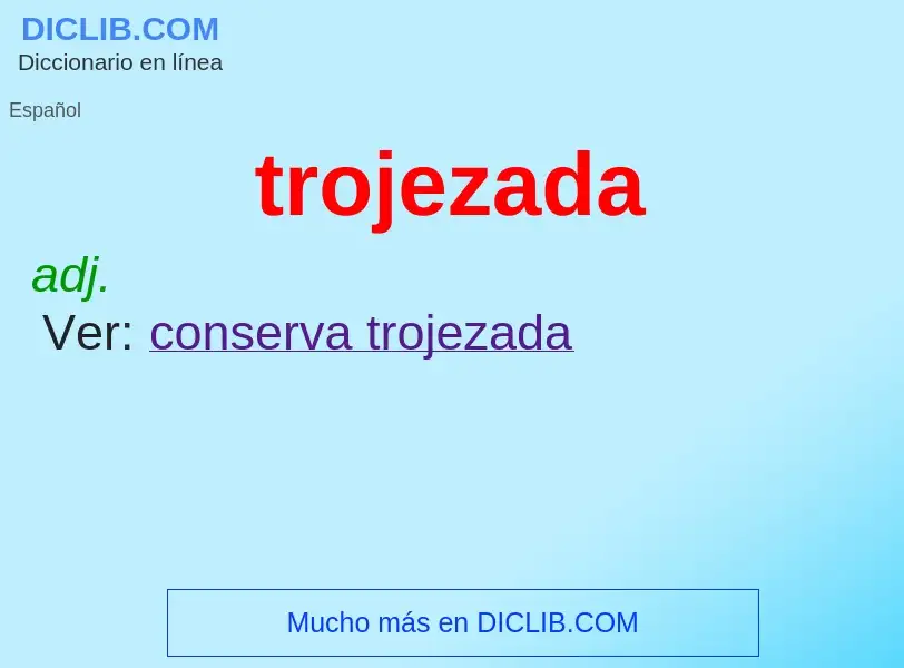 Was ist trojezada - Definition