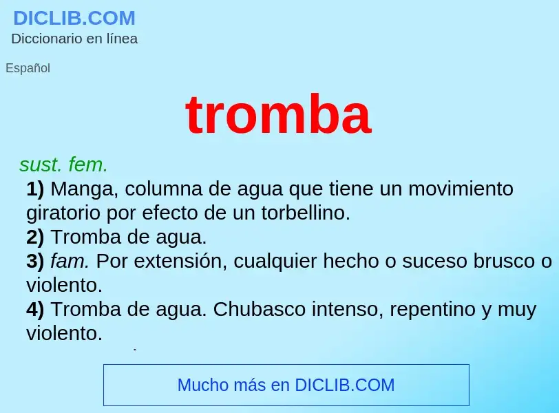 What is tromba - definition