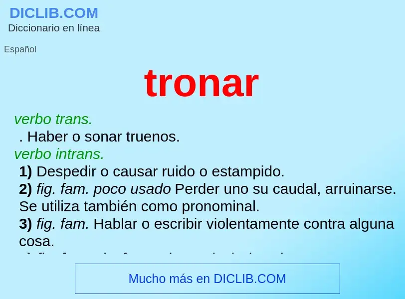 What is tronar - definition