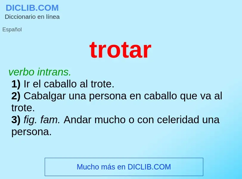 What is trotar - definition