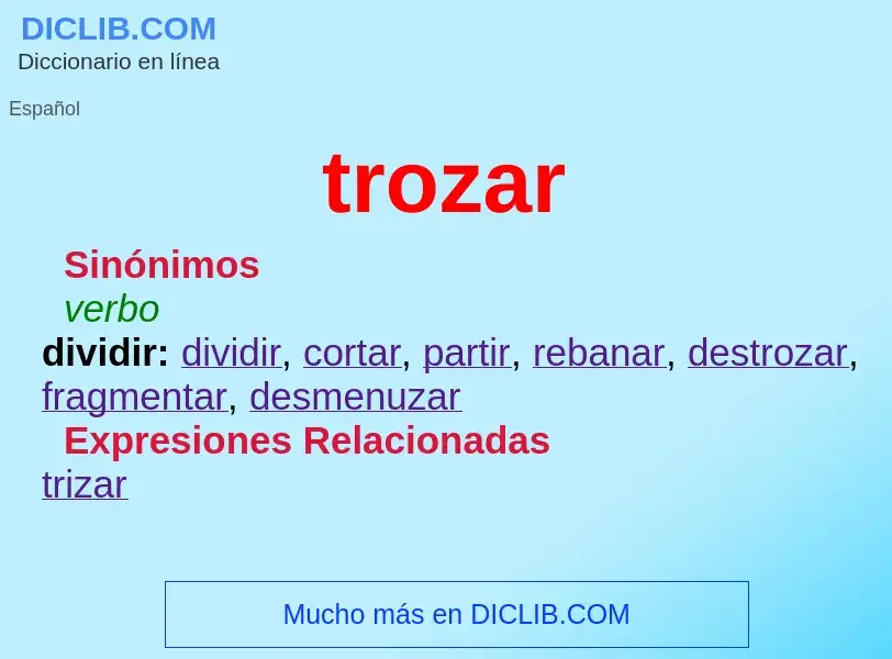 Wat is trozar - definition