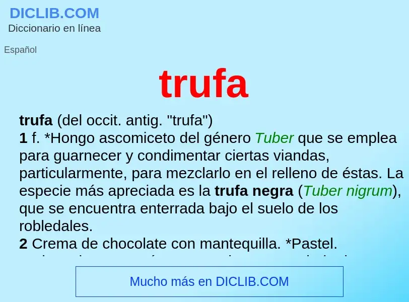 Wat is trufa - definition