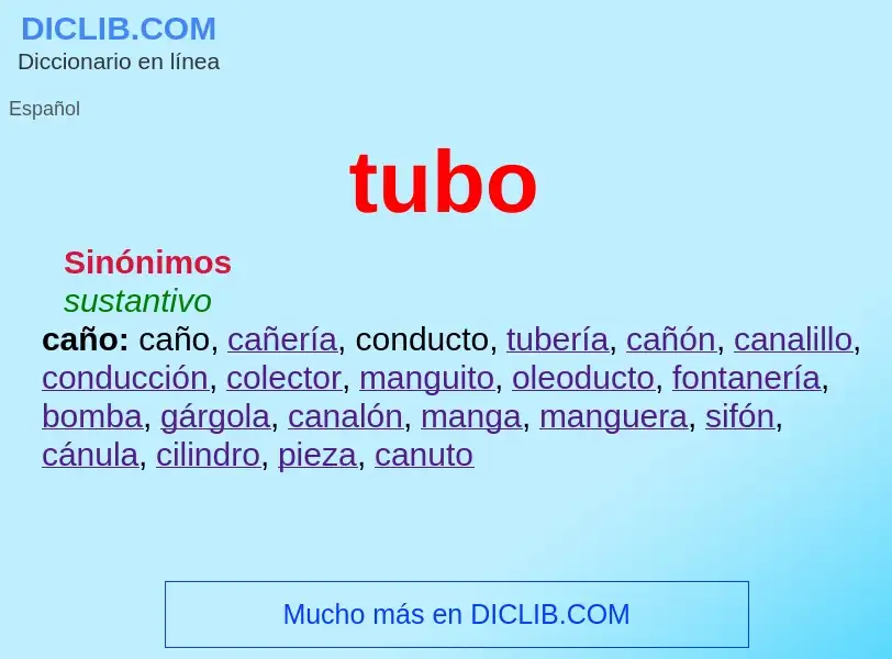 Wat is tubo - definition