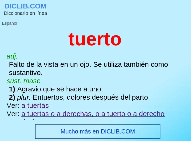 Wat is tuerto - definition