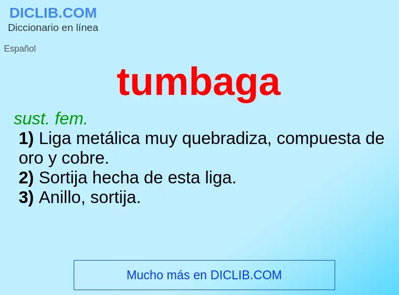 Was ist tumbaga - Definition