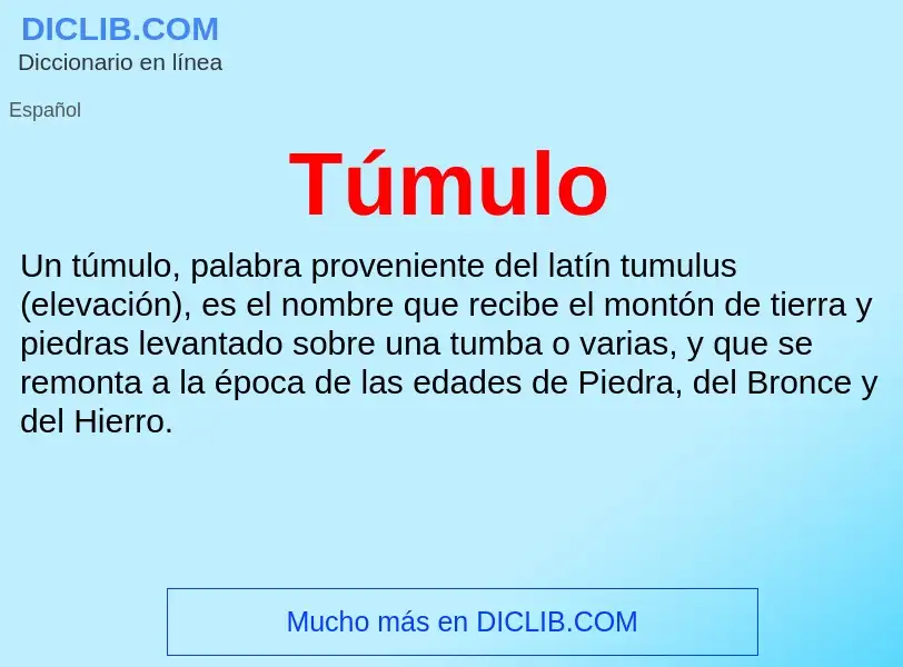 Wat is Túmulo - definition