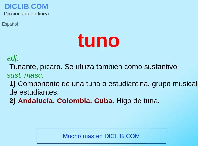 Wat is tuno - definition