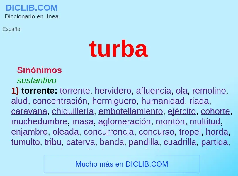 Was ist turba - Definition