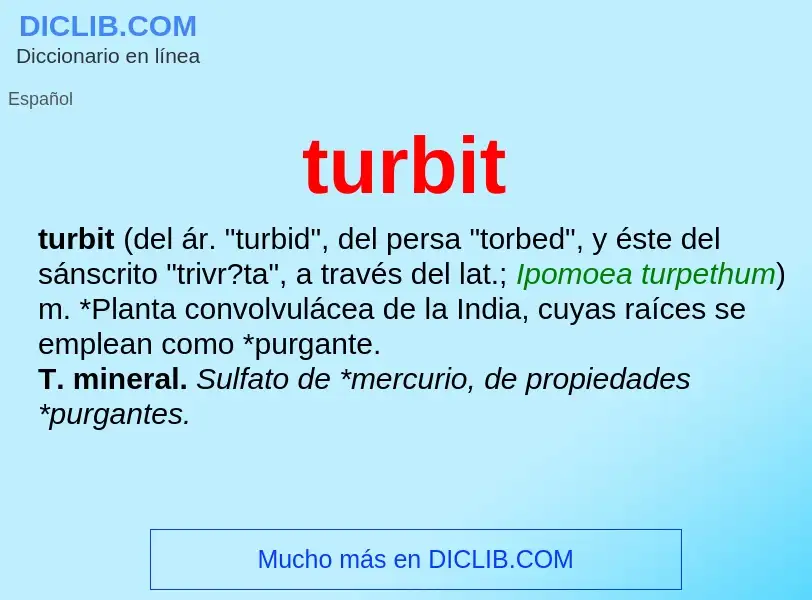 Что такое turbit - определение