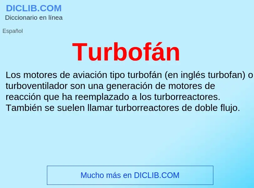 Что такое Turbofán - определение