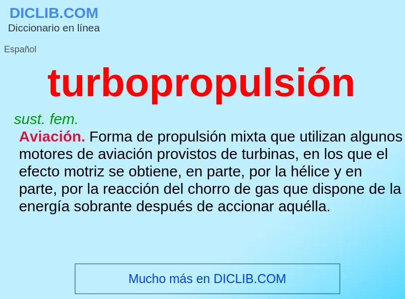 Τι είναι turbopropulsión - ορισμός