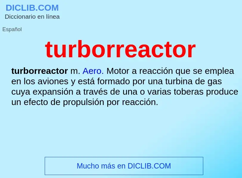 Τι είναι turborreactor - ορισμός