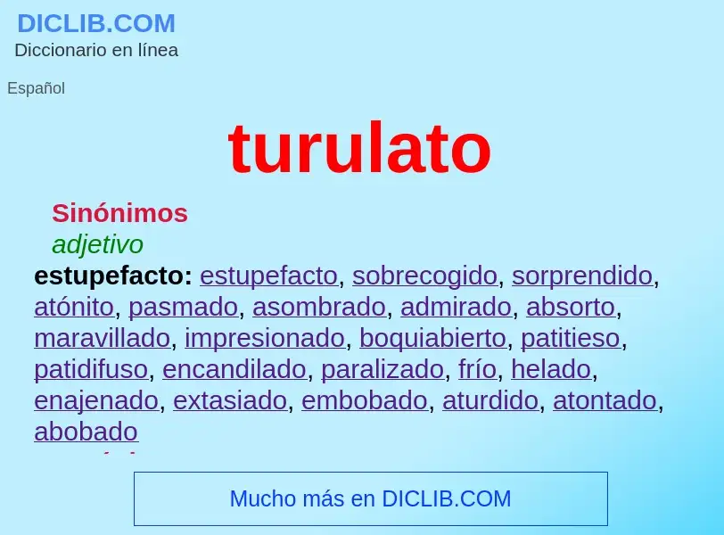 What is turulato - definition