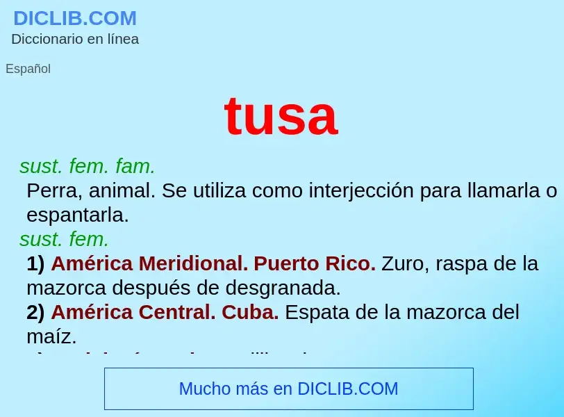 O que é tusa - definição, significado, conceito