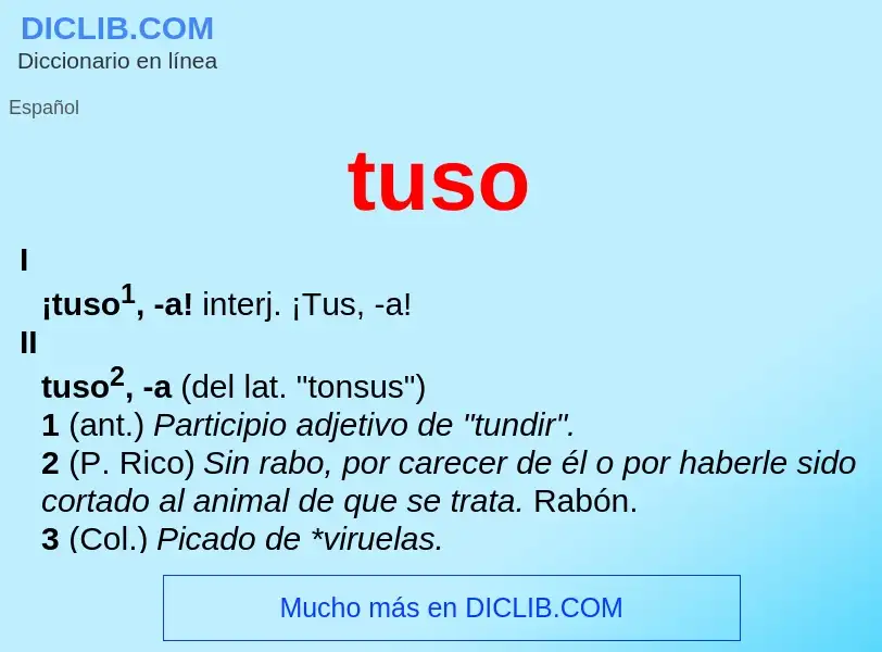 Wat is tuso - definition