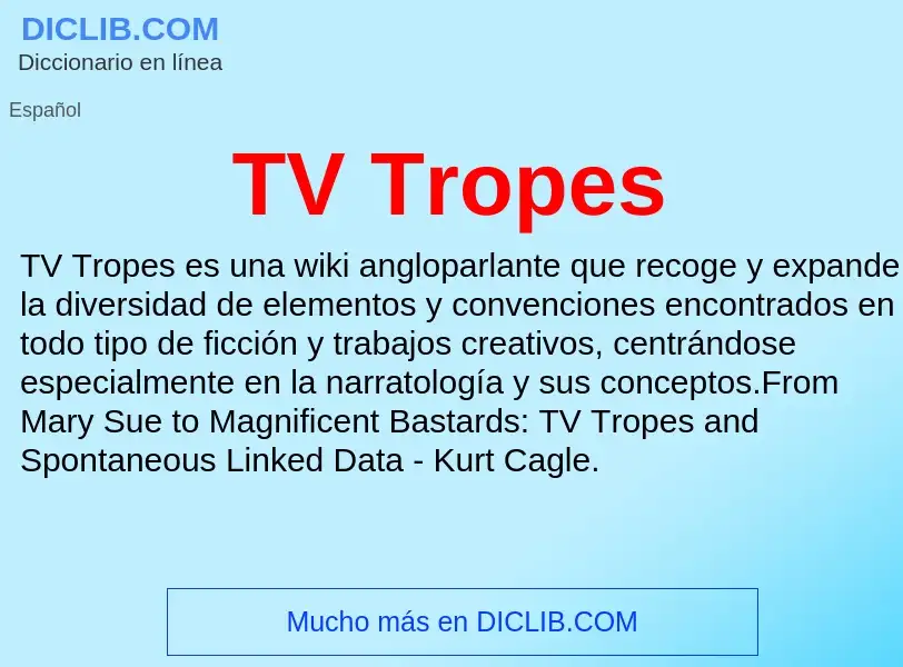 Что такое TV Tropes - определение