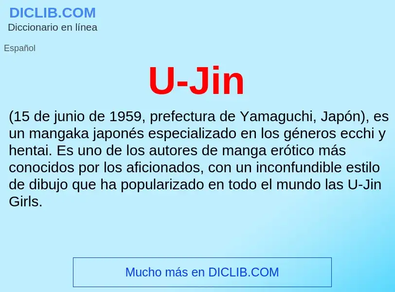 What is U-Jin - meaning and definition