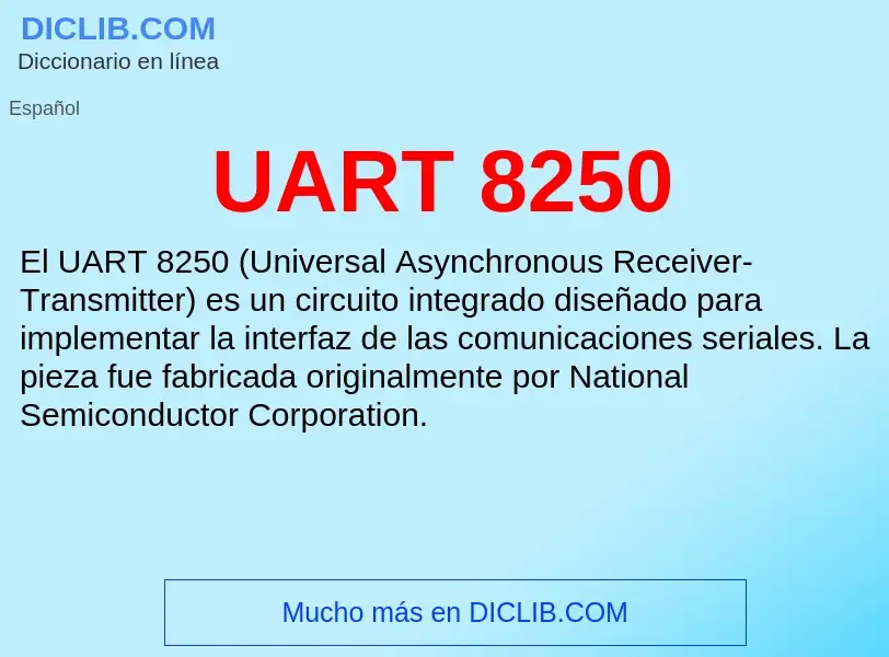 Что такое UART 8250 - определение