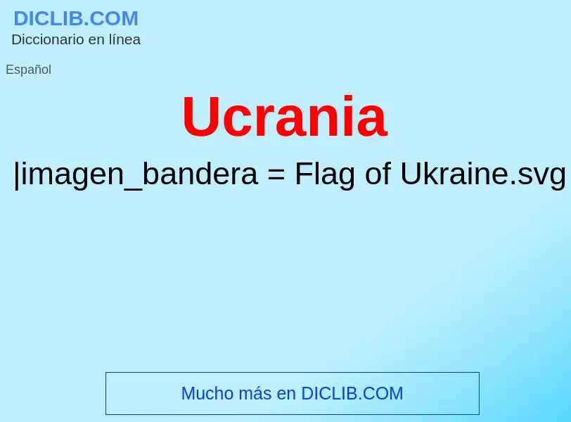 O que é Ucrania - definição, significado, conceito