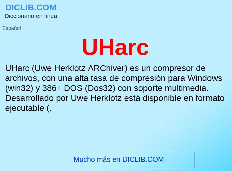 What is UHarc - meaning and definition