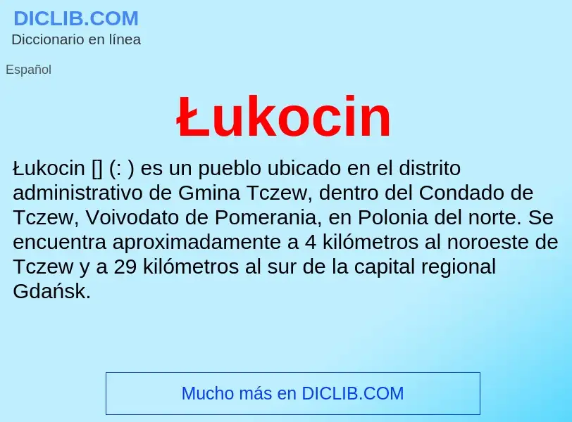 Wat is Łukocin - definition