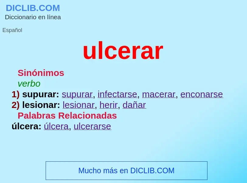 O que é ulcerar - definição, significado, conceito