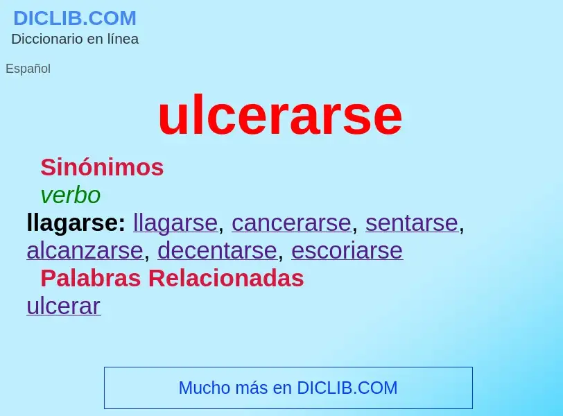 What is ulcerarse - meaning and definition