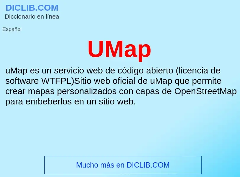 Что такое UMap - определение