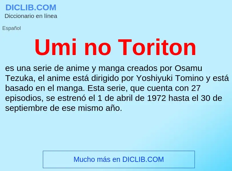 Что такое Umi no Toriton - определение