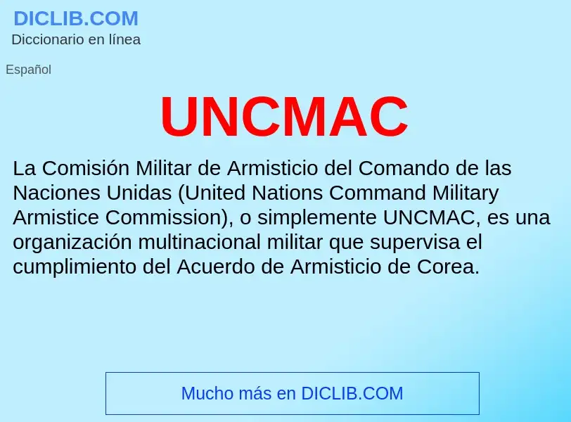 What is UNCMAC - meaning and definition